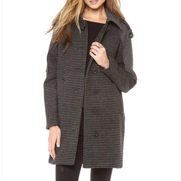 Rebecca Minkoff Tweed Mid-length Jude Coat - Picture 3 of 6